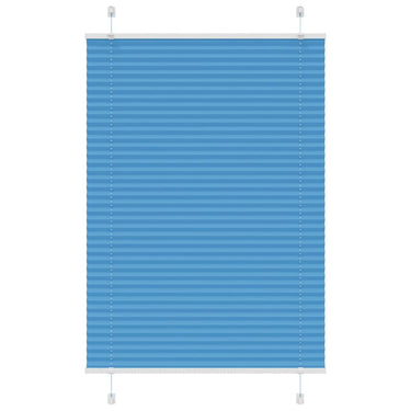 Vidaxl plissé rolgordijn 100x100 cm stofbreedte 99,4cm polyester blauw