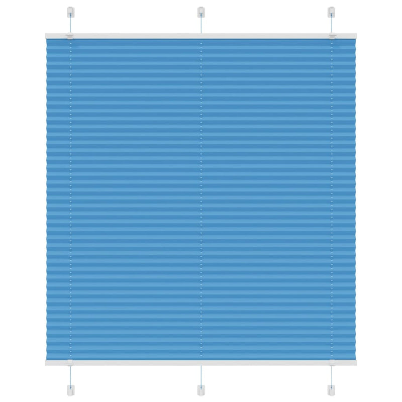 Load image into Gallery viewer, Vidaxl plissé rolgordijn 115x100cm stofbreedte 114,4cm polyester blauw
