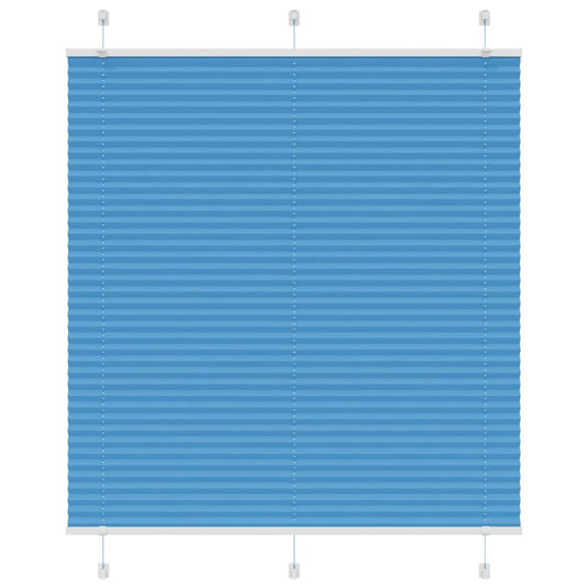 Vidaxl plissé rolgordijn 115x100cm stofbreedte 114,4cm polyester blauw
