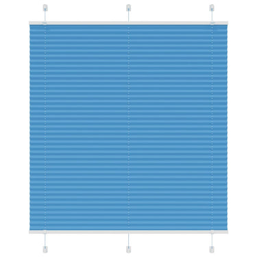 Vidaxl plissé rolgordijn 120x100cm stofbreedte 119,4cm polyester blauw