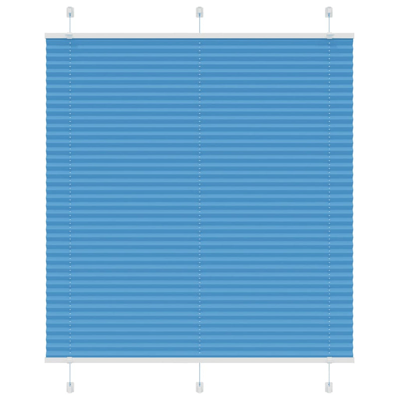 Load image into Gallery viewer, Vidaxl plissé rolgordijn 120x100cm stofbreedte 119,4cm polyester blauw
