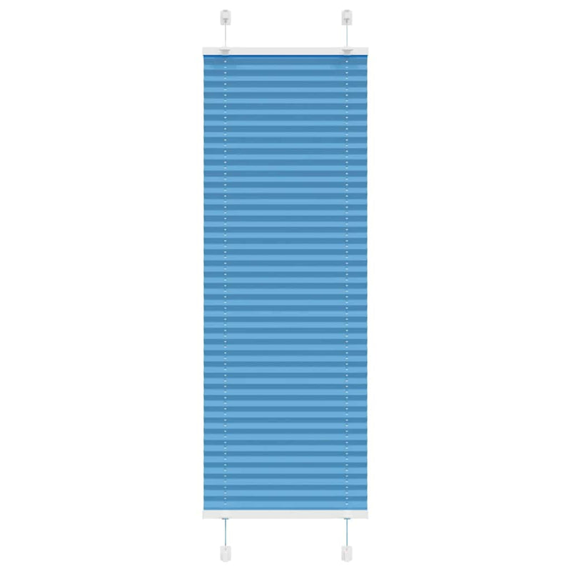 Load image into Gallery viewer, Vidaxl plissé rolgordijn 45x150 cm stofbreedte 44,4 cm polyester blauw
