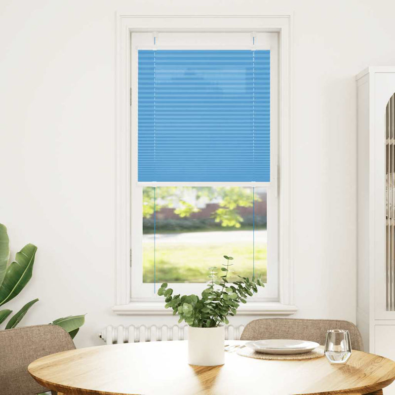 Load image into Gallery viewer, Vidaxl plissé rolgordijn 60x150 cm stofbreedte 59,4 cm polyester blauw
