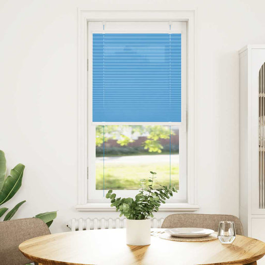 Vidaxl plissé rolgordijn 60x150 cm stofbreedte 59,4 cm polyester blauw