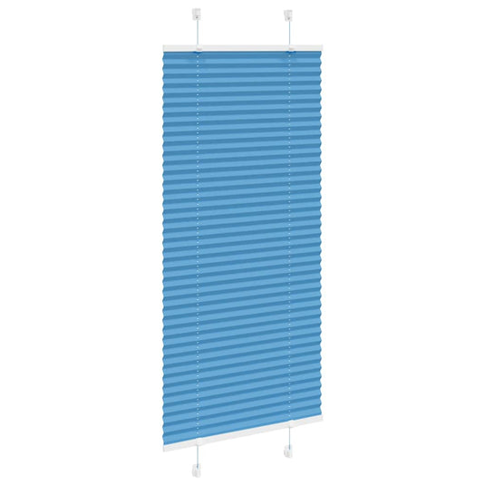 Vidaxl plissé rolgordijn 65x150 cm stofbreedte 64,4 cm polyester blauw