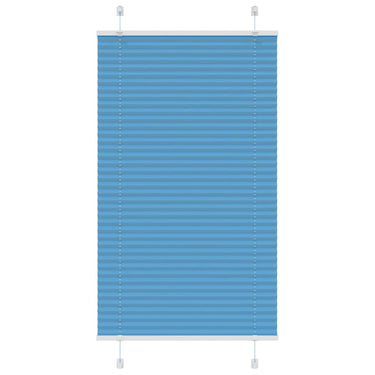 Vidaxl plissé rolgordijn 80x150 cm stofbreedte 79,4 cm polyester blauw