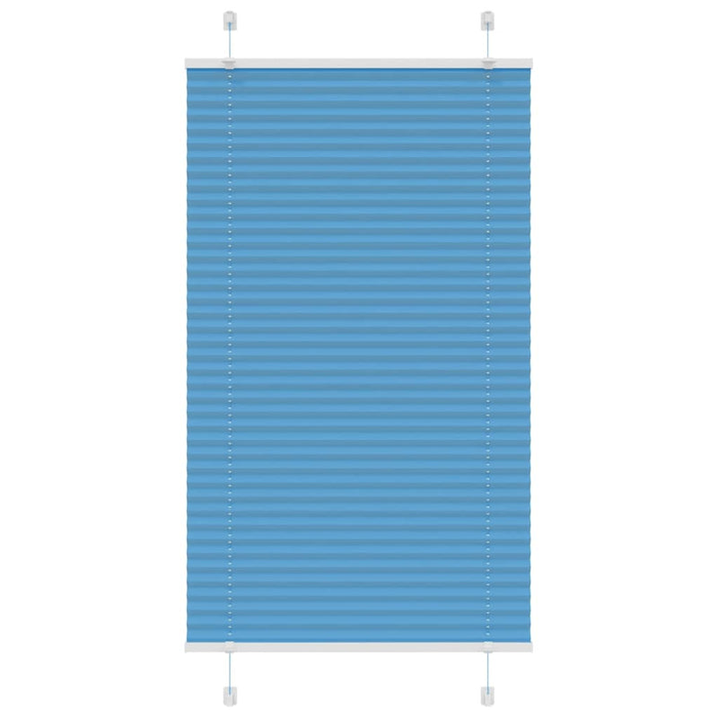 Load image into Gallery viewer, Vidaxl plissé rolgordijn 80x150 cm stofbreedte 79,4 cm polyester blauw
