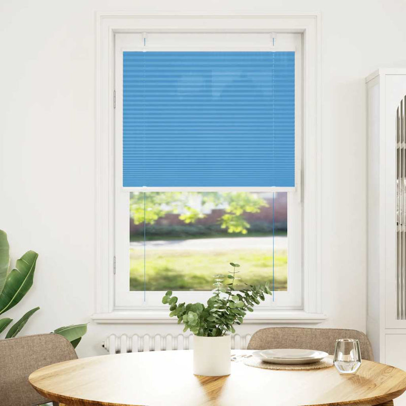 Load image into Gallery viewer, Vidaxl plissé rolgordijn 80x150 cm stofbreedte 79,4 cm polyester blauw
