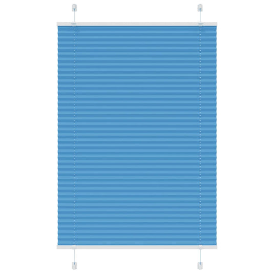 Vidaxl plissé rolgordijn 85x150 cm stofbreedte 84,4 cm polyester blauw