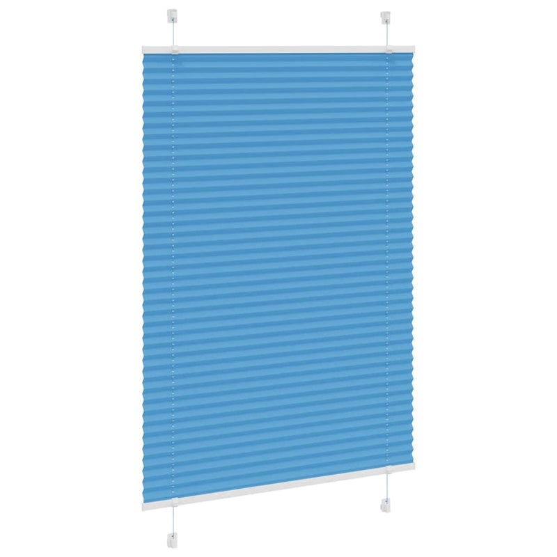 Load image into Gallery viewer, Vidaxl plissé rolgordijn 85x150 cm stofbreedte 84,4 cm polyester blauw
