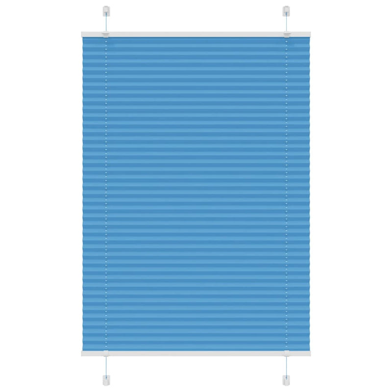 Load image into Gallery viewer, Vidaxl plissé rolgordijn 90x150 cm stofbreedte 89,4 cm polyester blauw
