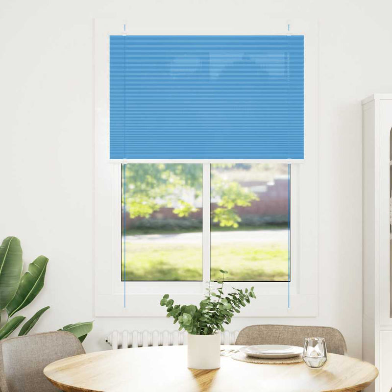 Load image into Gallery viewer, Vidaxl plissé rolgordijn 95x150 cm stofbreedte 94,4 cm polyester blauw
