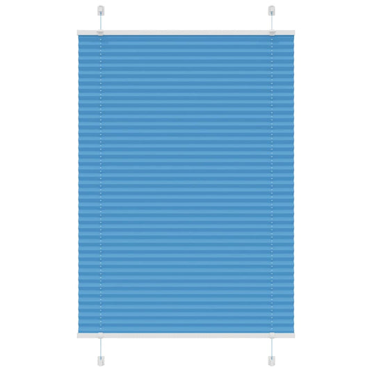 Vidaxl plissé rolgordijn 100x150 cm stofbreedte 99,4cm polyester blauw