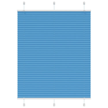 Vidaxl plissé rolgordijn 105x150cm stofbreedte 104,4cm polyester blauw