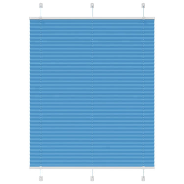 Vidaxl plissé rolgordijn 110x150cm stofbreedte 109,4cm polyester blauw