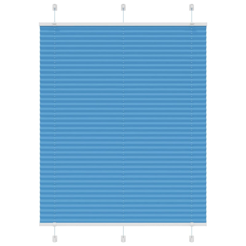 Load image into Gallery viewer, Vidaxl plissé rolgordijn 110x150cm stofbreedte 109,4cm polyester blauw
