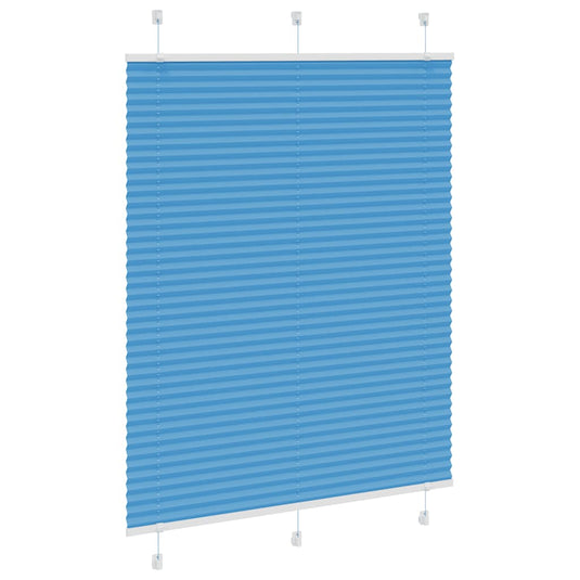 Vidaxl plissé rolgordijn 110x150cm stofbreedte 109,4cm polyester blauw