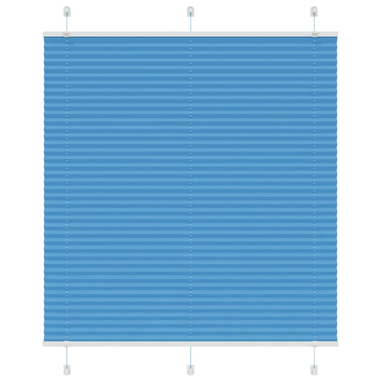 Vidaxl plissé rolgordijn 115x150cm stofbreedte 114,4cm polyester blauw