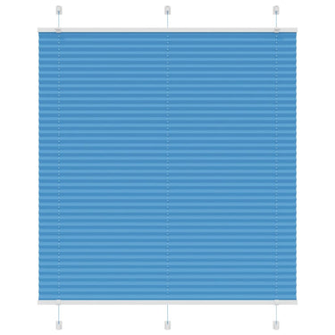 Vidaxl plissé rolgordijn 120x150cm stofbreedte 119,4cm polyester blauw