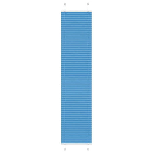 Vidaxl plissé rolgordijn 40x200 cm stofbreedte 39,4 cm polyester blauw