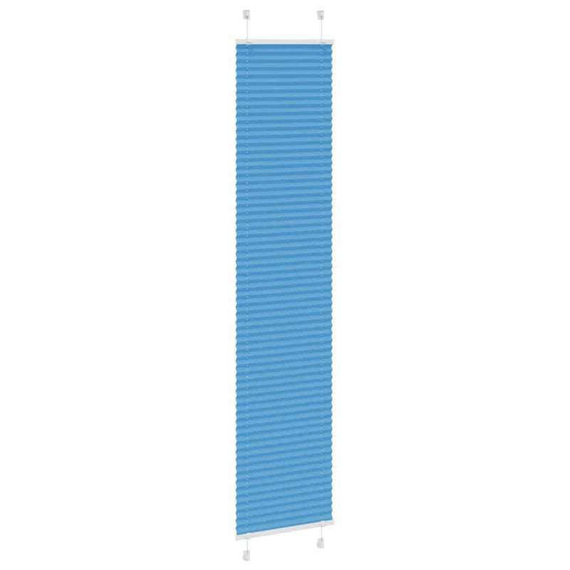 Load image into Gallery viewer, Vidaxl plissé rolgordijn 45x200 cm stofbreedte 44,4 cm polyester blauw
