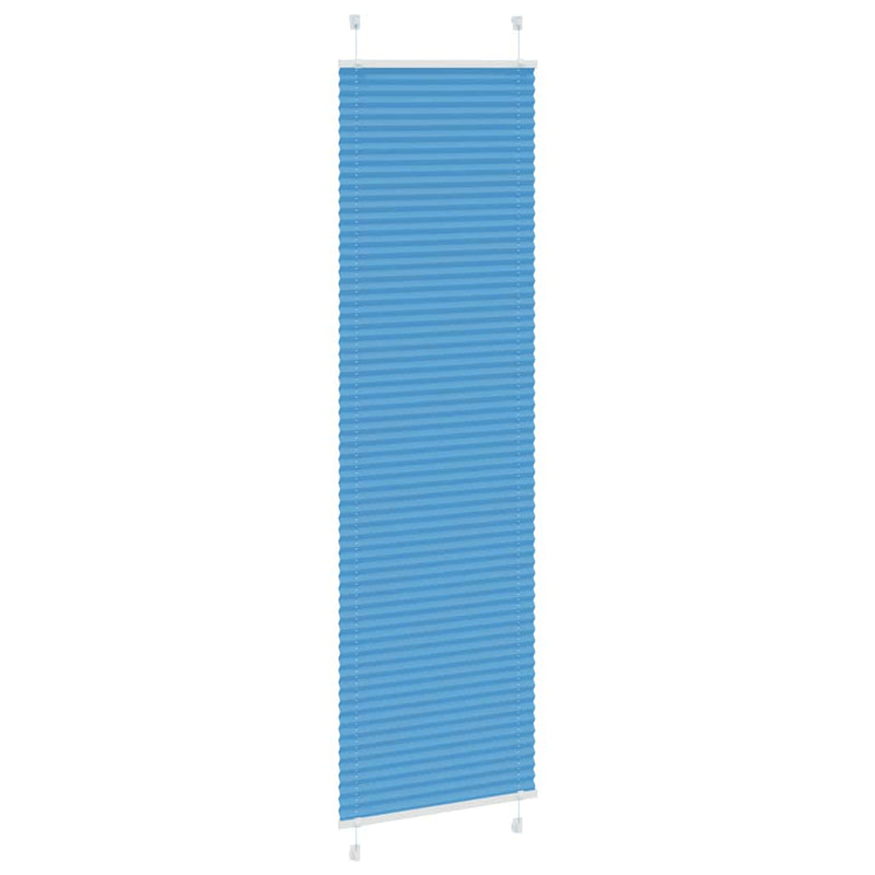 Load image into Gallery viewer, Vidaxl plissé rolgordijn 55x200 cm stofbreedte 54,4 cm polyester blauw
