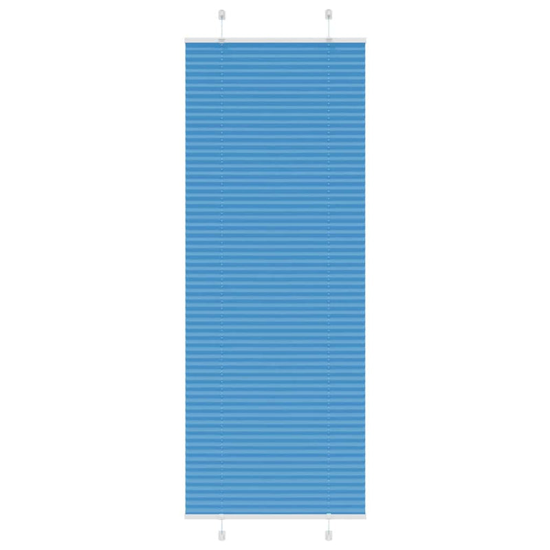 Load image into Gallery viewer, Vidaxl plissé rolgordijn 75x200 cm stofbreedte 74,4 cm polyester blauw
