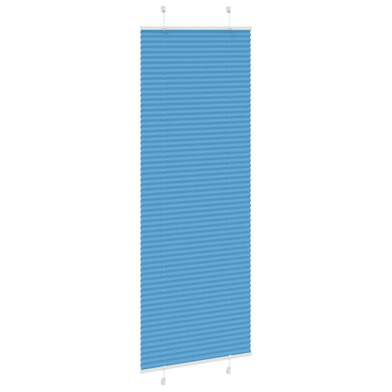Load image into Gallery viewer, Vidaxl plissé rolgordijn 75x200 cm stofbreedte 74,4 cm polyester blauw
