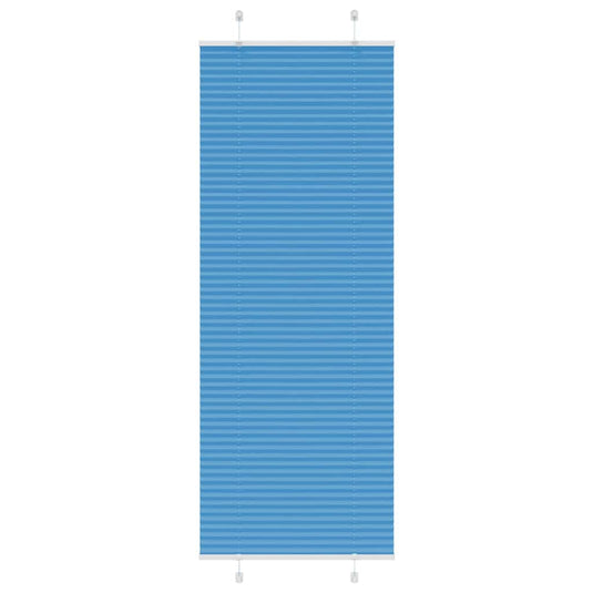 Vidaxl plissé rolgordijn 80x200 cm stofbreedte 79,4 cm polyester blauw