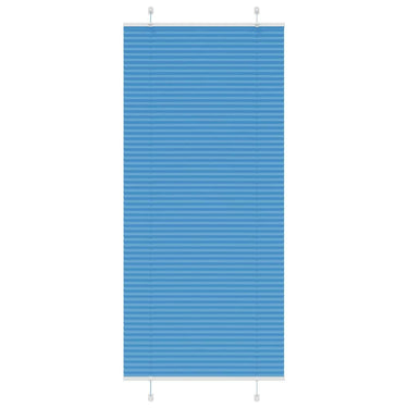 Vidaxl plissé rolgordijn 85x200 cm stofbreedte 84,4 cm polyester blauw