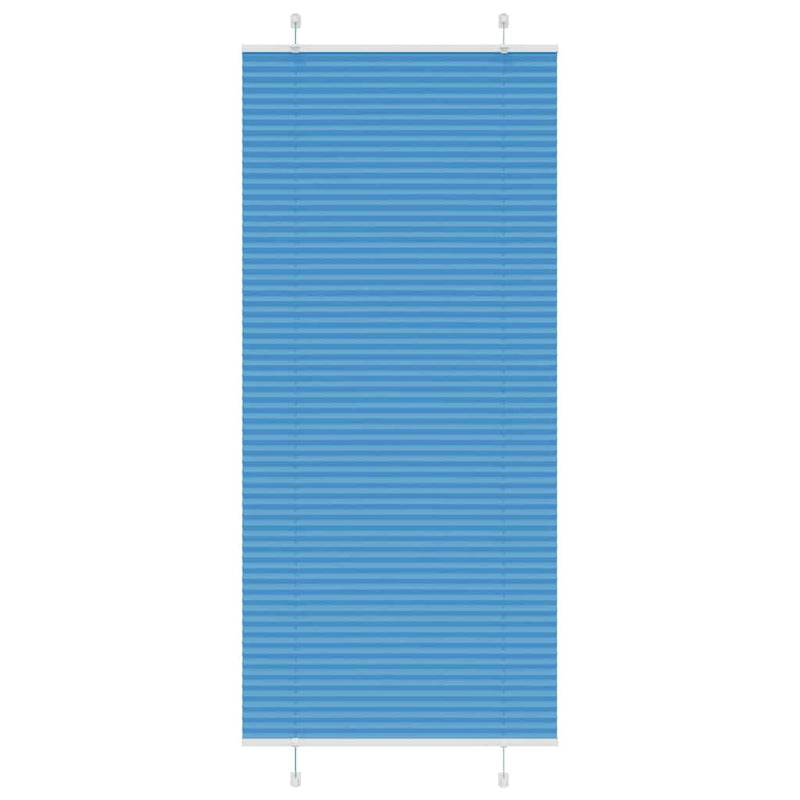 Load image into Gallery viewer, Vidaxl plissé rolgordijn 85x200 cm stofbreedte 84,4 cm polyester blauw
