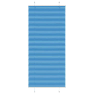 Vidaxl plissé rolgordijn 95x200 cm stofbreedte 94,4 cm polyester blauw