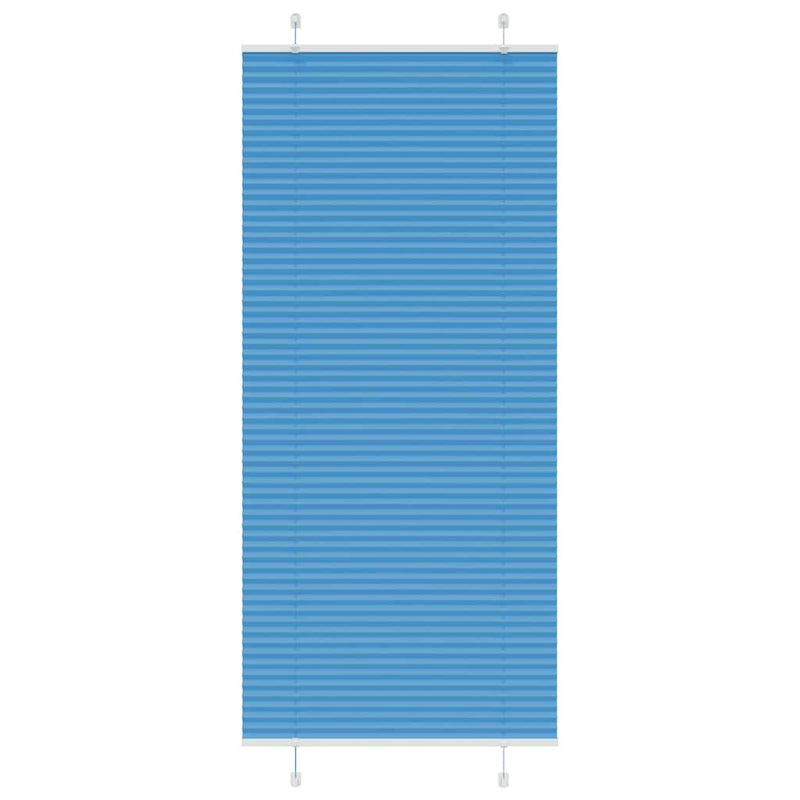 Load image into Gallery viewer, Vidaxl plissé rolgordijn 95x200 cm stofbreedte 94,4 cm polyester blauw
