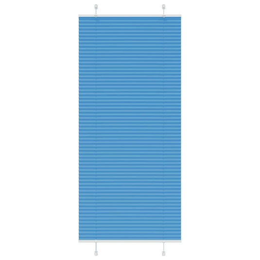 Vidaxl plissé rolgordijn 95x200 cm stofbreedte 94,4 cm polyester blauw