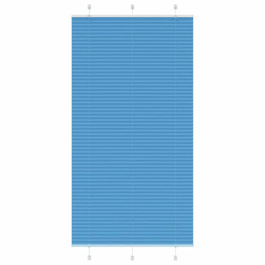 Vidaxl plissé rolgordijn 105x200cm stofbreedte 104,4cm polyester blauw
