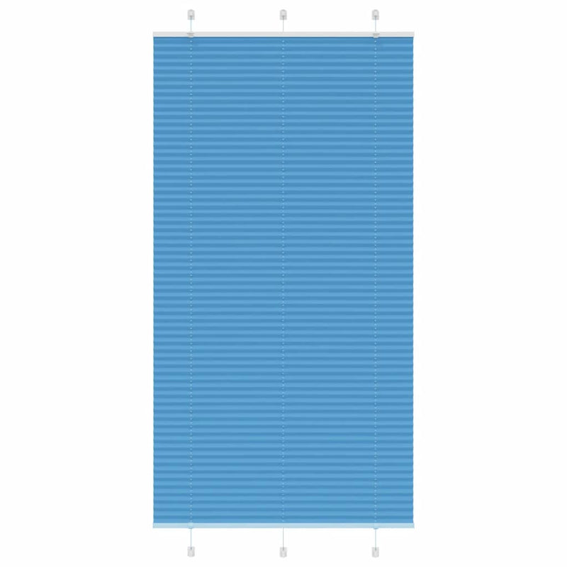 Load image into Gallery viewer, Vidaxl plissé rolgordijn 105x200cm stofbreedte 104,4cm polyester blauw
