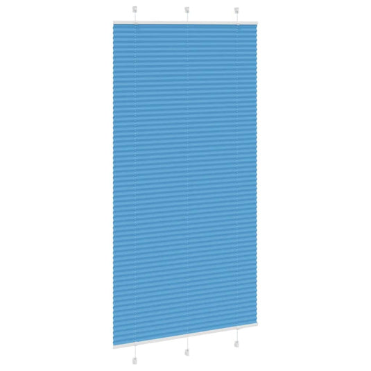 Vidaxl plissé rolgordijn 105x200cm stofbreedte 104,4cm polyester blauw