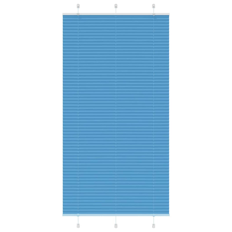 Load image into Gallery viewer, Vidaxl plissé rolgordijn 110x200cm stofbreedte 109,4cm polyester blauw
