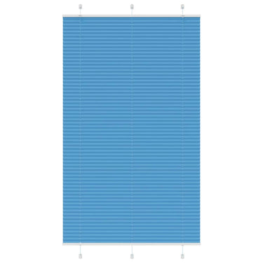 Vidaxl plissé rolgordijn 120x200cm stofbreedte 119,4cm polyester blauw