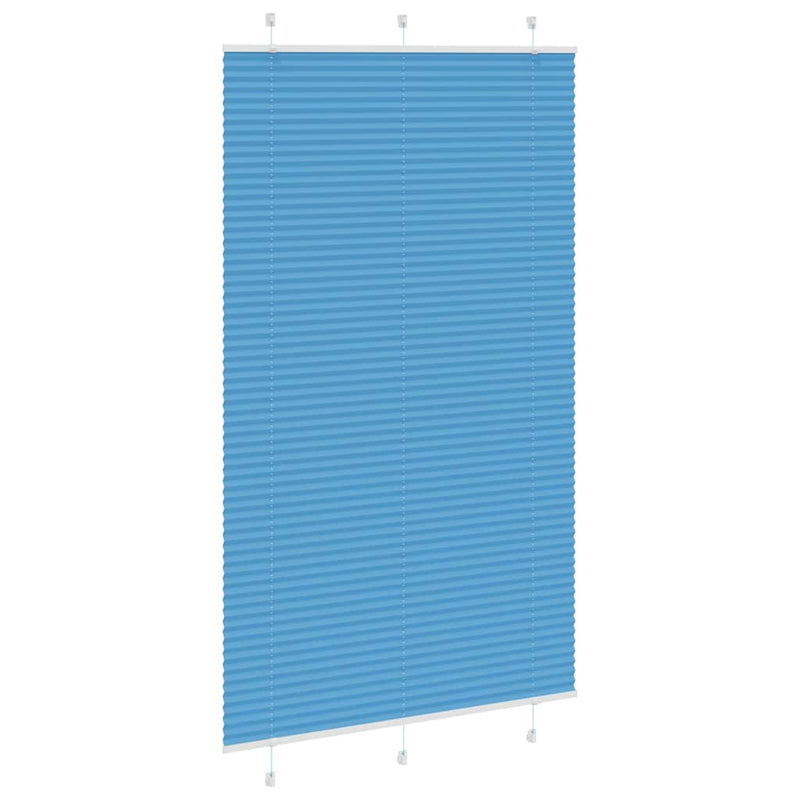Load image into Gallery viewer, Vidaxl plissé rolgordijn 120x200cm stofbreedte 119,4cm polyester blauw
