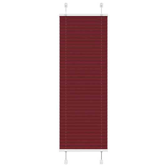 Vidaxl plissé rolgordijn 45x100 cm stofbreedte 44,4 cm bordeauxrood