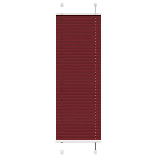 Vidaxl plissé rolgordijn 50x100 cm stofbreedte 49,4 cm bordeauxrood
