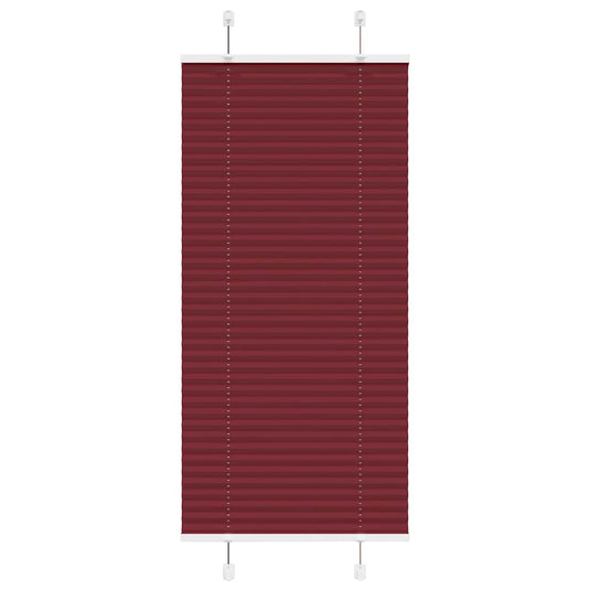 Vidaxl plissé rolgordijn 55x100 cm stofbreedte 54,4 cm bordeauxrood