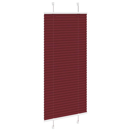 Vidaxl plissé rolgordijn 55x100 cm stofbreedte 54,4 cm bordeauxrood