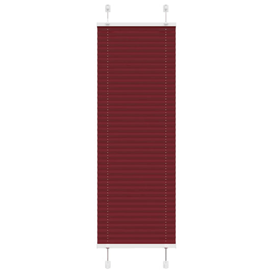 Vidaxl plissé rolgordijn 45x150 cm stofbreedte 44,4 cm bordeauxrood