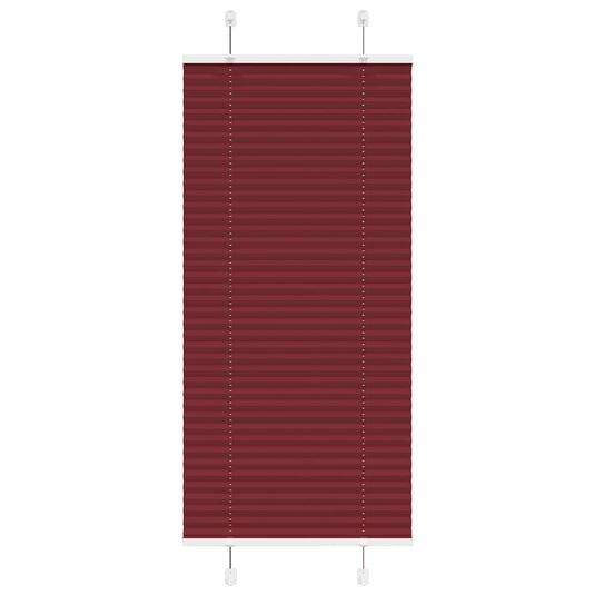 Vidaxl plissé rolgordijn 60x150 cm stofbreedte 59,4 cm bordeauxrood