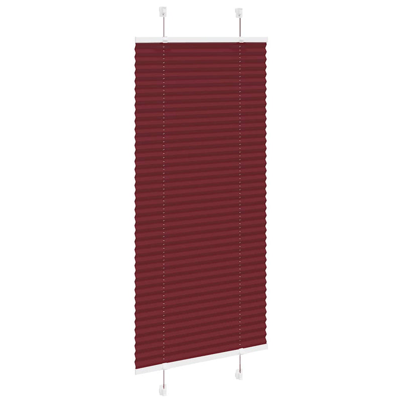 Load image into Gallery viewer, Vidaxl plissé rolgordijn 65x150 cm stofbreedte 64,4 cm bordeauxrood
