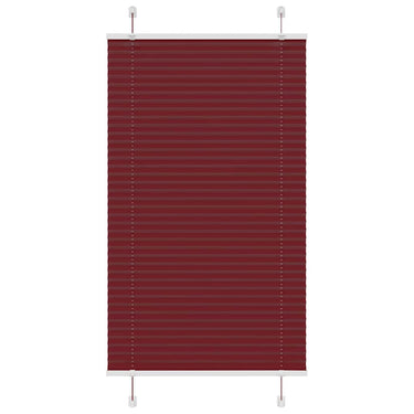 Vidaxl plissé rolgordijn 75x150 cm stofbreedte 74,4 cm bordeauxrood