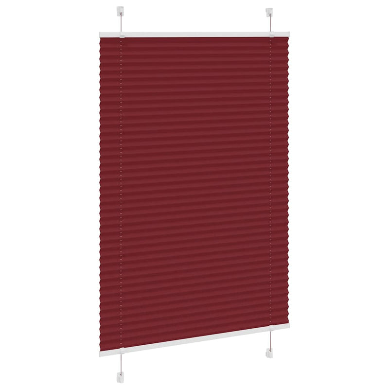 Load image into Gallery viewer, Vidaxl plissé rolgordijn 90x150 cm stofbreedte 89,4 cm bordeauxrood
