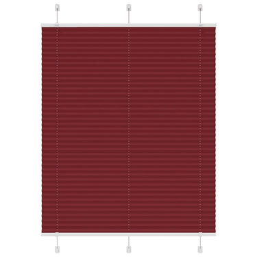 Vidaxl plissé rolgordijn 105x150cm stofbreedte 104,4cm bordeauxrood